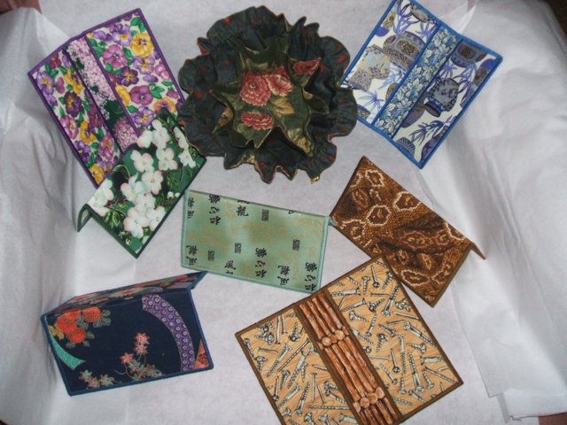 Bauble Bag Surrounded By Checkbook Covers